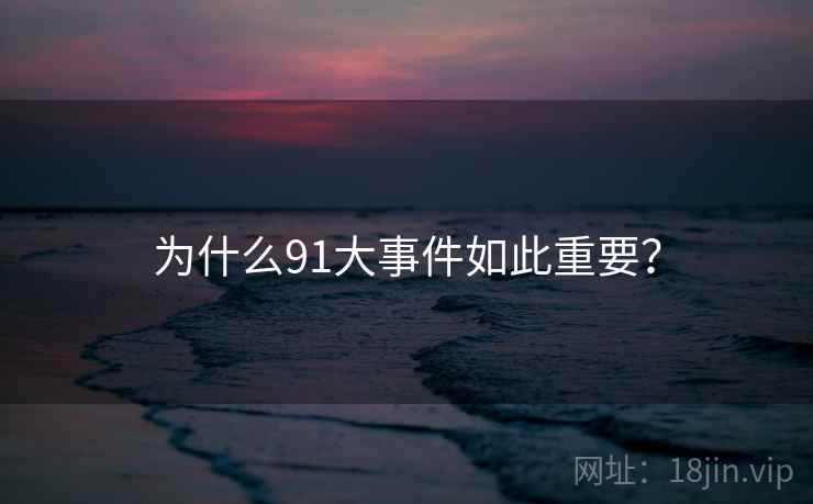 为什么91大事件如此重要?  第1张 为什么91大事件如此重要?  第1张
