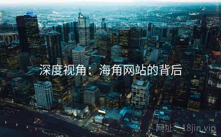 深度视角:海角网站的背后