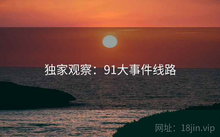 独家观察:91大事件线路