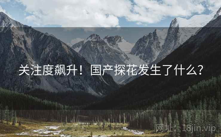 关注度飙升!国产探花发生了什么?
